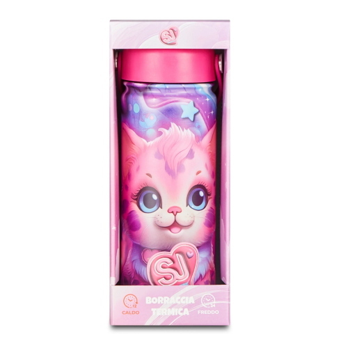 Seven Sj Gang Borraccia Termica Star Cat Rosa Per Ragazze
