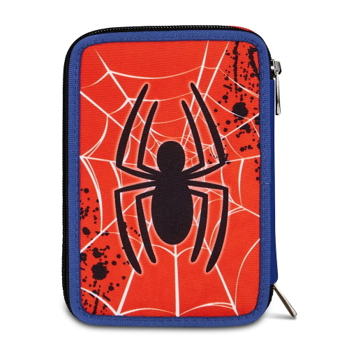 Seven Astuccio 3 Zip Completo Spider-Man Back To Climbing Per Scuola Elementare
