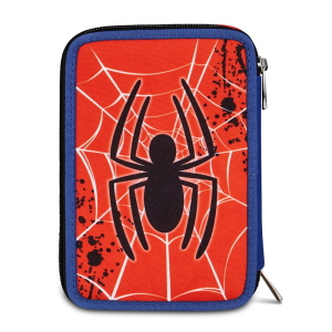 Seven Astuccio 3 Zip Completo Spider-Man Back To Climbing Per Scuola Elementare