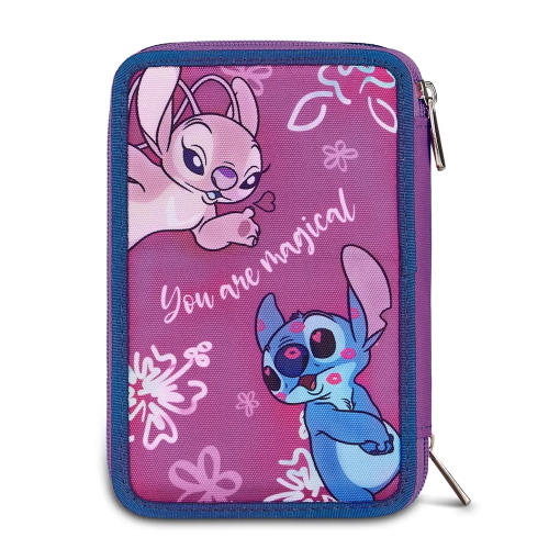 Seven Astuccio 3 Zip Completo Disney Lilo E Stitch You Are Magical Per Scuola Elementare