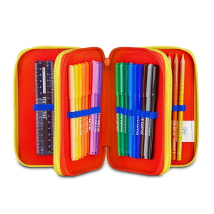 Seven Astuccio 3 Zip Completo Disney Pixar Toy Story 5 Per Scuola Elementare