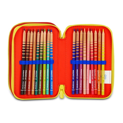 Seven Astuccio 3 Zip Completo Disney Pixar Toy Story 5 Per Scuola Elementare