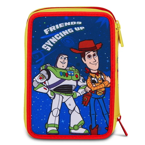 Seven Astuccio 3 Zip Completo Disney Pixar Toy Story 5 Per Scuola Elementare