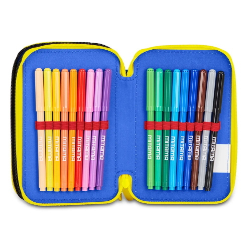 Seven Astuccio 3 Zip Completo Sonic The Hedgehog Speed Per Scuola Elementare