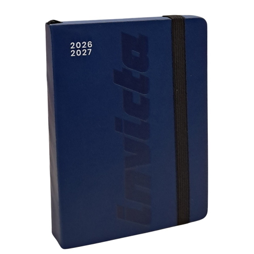 Invicta Diario Agenda Pocket 16 Mesi 2026-2027 Blu Con Elastico Per Studenti