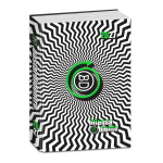 Seven Diario Bastardidentro Standard 16 Mesi Optical Zigzag Hypnotic Per Studenti 2026-2027