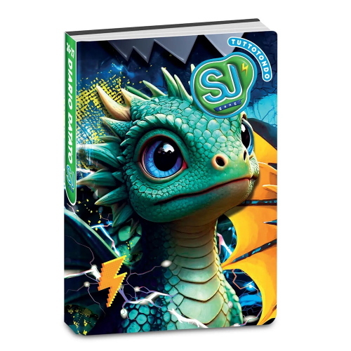 Seven Diario 10 Mesi Datato Sj Gang Animali Drago Verde Per Scuola Primaria 2026-2027
