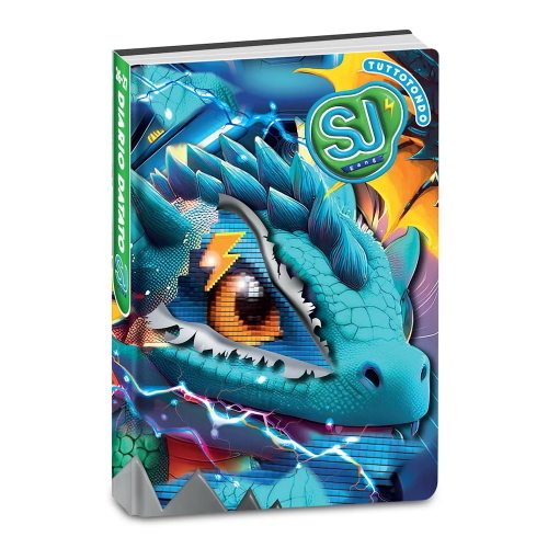 Seven Diario 10 Mesi Datato Sj Gang Animali Drago Blu Cyber Per Scuola Primaria 2026-2027