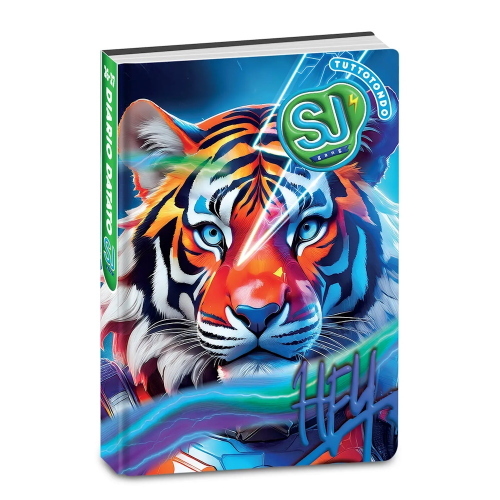 Seven Diario 10 Mesi Datato Sj Gang Animali Tigre Elettrica Per Scuola Primaria 2026-2027