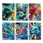 Seven Maxi Quaderno A4 Sj Gang Animali Boy Rigatura 10mm Per 1 E 2 Elementare Quality