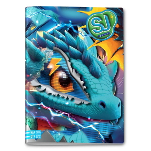 Seven Maxi Quaderno A4 Sj Gang Animali Boy Rigatura 10mm Per 1 E 2 Elementare Quality