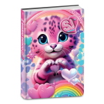 Seven Diario 10 Mesi Datato Sj Gang Animali Girl Leopardo Rosa Per Scuola Primaria 2026-2027