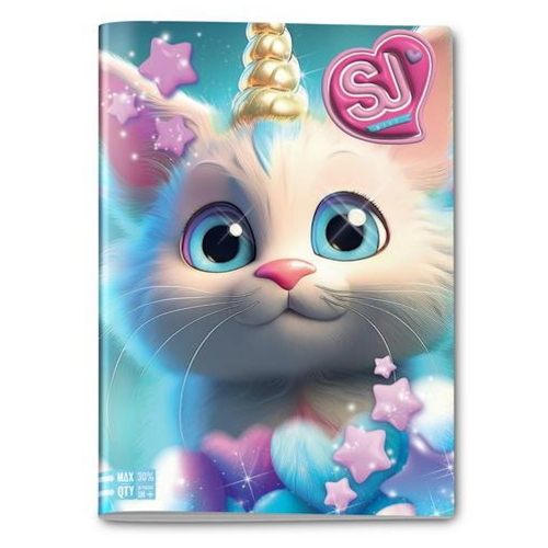 Seven Maxi Quaderno A4 Sj Gang Animali Girl Rigatura 10mm Per 1 E 2 Elementare Quality