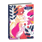Seven Diario Teenace Standard 12 Mesi Pink Leaf Abstract Per Studenti 2026-2027
