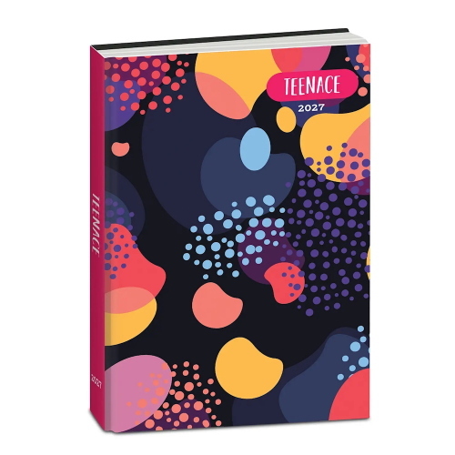 Seven Diario Teenace Standard 12 Mesi Geometric Stripes Per Studenti 2026-2027