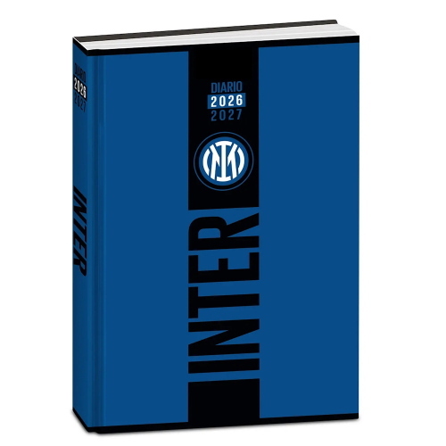 Seven Diario Inter Standard 12 Mesi Blu E Nero Con Logo Per Studenti 2026-2027