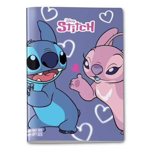 Seven Maxi Quaderno A4 Stitch Disney Rigatura A Per 1 E 2 Elementare Quality