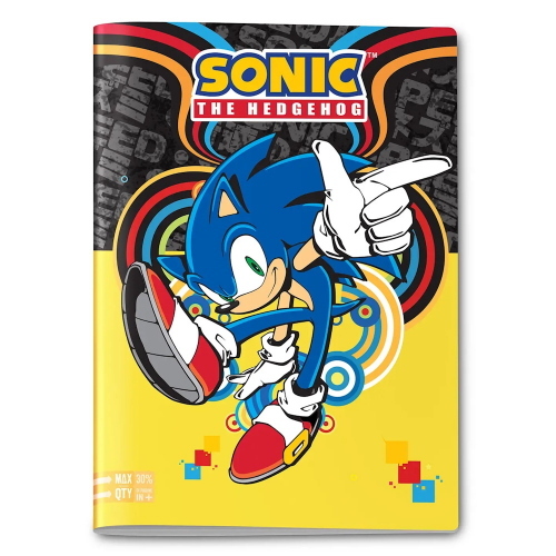 Seven Maxi Quaderno A4 Sonic The Hedgehog Rigatura A Per 1 E 2 Elementare Quality