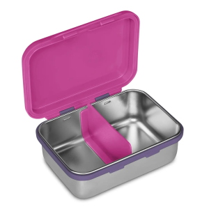 Seven Portamerenda Stitch e Angel Blu Fucsia In Acciaio Inox 850ml