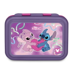 Seven Portamerenda Stitch E Angel Purple Heart In Acciaio Inox 850ml