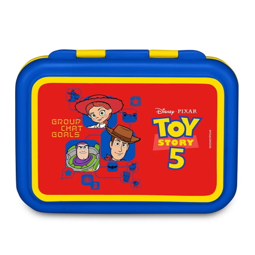 Seven Portamerenda Lunch Box Toy Story 5 Group Chat Rosso In Acciaio Inox Per Bambini