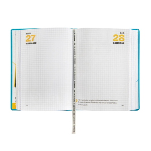 Comix Diario Datato 2026-2027 16 Mesi Standard Azzurro Glow Up