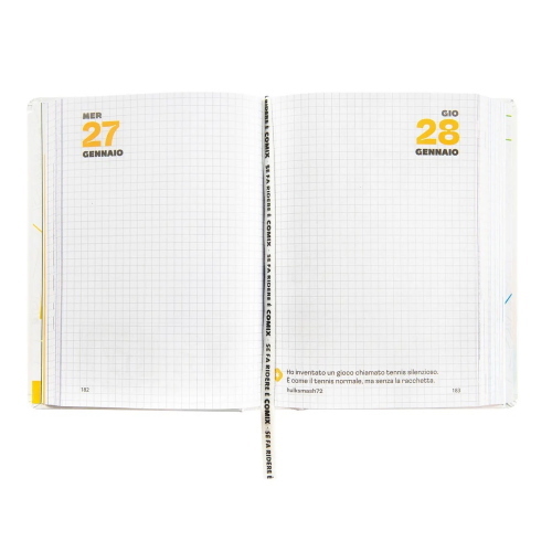 Comix Diario Datato 2026-2027 16 Mesi Standard Bianco Glow Up
