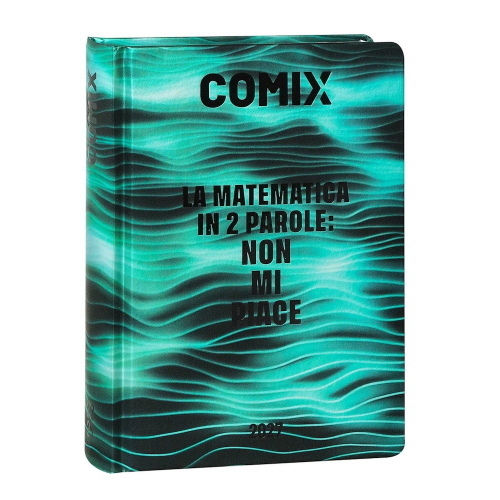 Comix Diario Datato 2026-2027 16 Mesi Standard Onde Verde Matematica