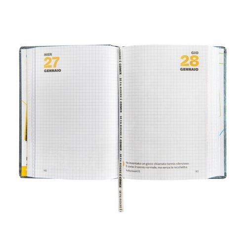 Comix Diario Datato 2026-2027 16 Mesi Standard Grigio Matematica