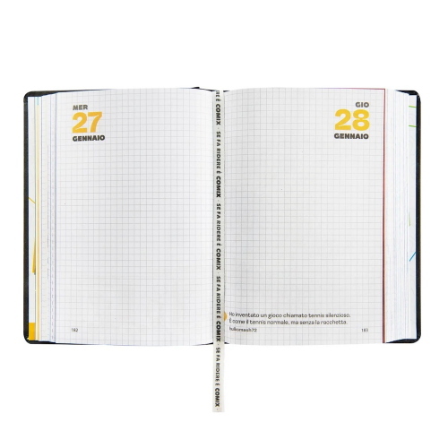 Comix Diario Datato 2026-2027 16 Mesi Standard Grigio Scuro Glow Up