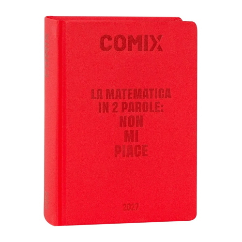 Comix Diario Datato 2026-2027 16 Mesi Standard Rosso Matematica