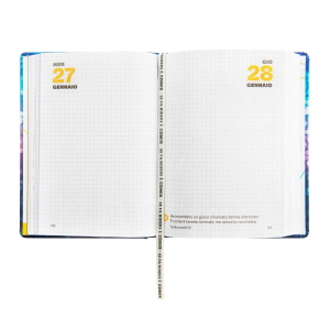 Comix Diario Datato 2026-2027 16 Mesi Mini Bolle Glitter zZz