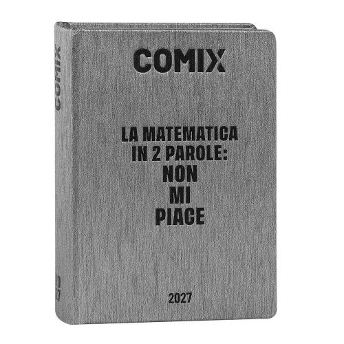 Comix Diario Datato 2026-2027 16 Mesi Mini Grigio Matematica