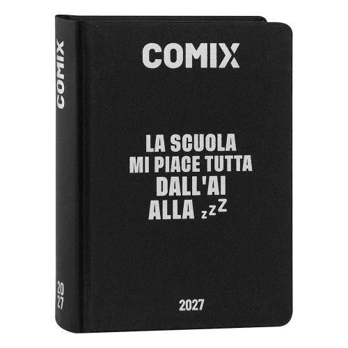Comix Diario Datato 2026-2027 16 Mesi Mini Nero zZz
