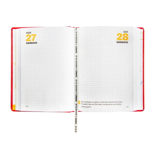 Comix Diario Datato 2026-2027 16 Mesi Mini Rosso Matematica