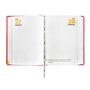 Comix Diario Datato 2026-2027 16 Mesi Mini Rosso Matematica