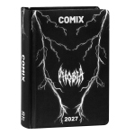 Comix Diario Datato 2026-2027 16 Mesi Medium Phobia Nero Fulmini