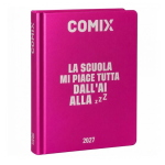 Comix Diario Datato 2026-2027 13 Mesi Standard Fucsia Metal zZz