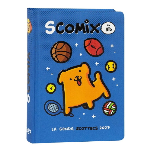 Scomix by Sio Diario Datato 2026-2027 16 Mesi Medium Cagnolino Sport