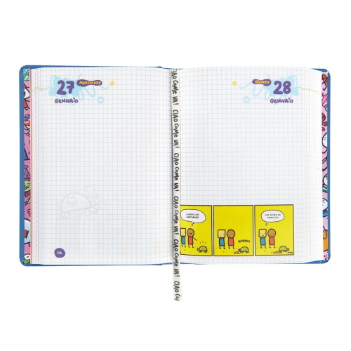 Scomix by Sio Diario Datato 2026-2027 16 Mesi Medium Cagnolino Sport