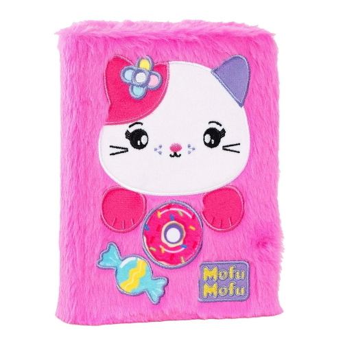 Mofu Mofu Diario Datato 2026-2027 12 Mesi Peluche Gattina Fucsia
