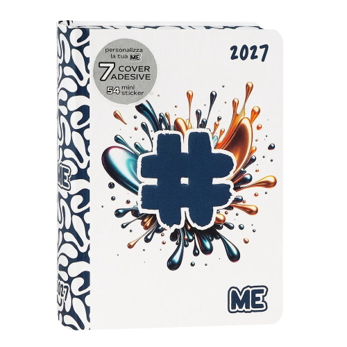 Me My Evolution Diario Datato 2026-2027 16 Mesi Medium Blu