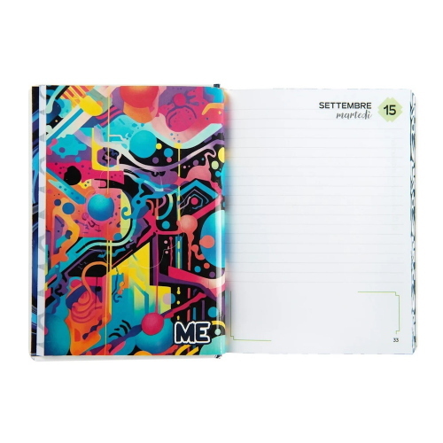 Me My Evolution Diario Datato 2026-2027 16 Mesi Medium Blu