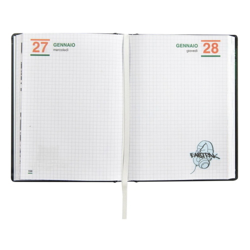 Eastpak Diario Datato 2026-2027 13 Mesi Medium Nero
