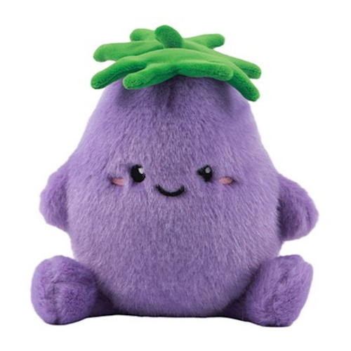 I-Total Peluche Cuscino Fresh Market Melanzana Per Bambini E Arredo Kawaii