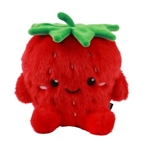 I-Total Peluche Cuscino Fresh Market Fragola Per Bambini E Arredo Kawaii