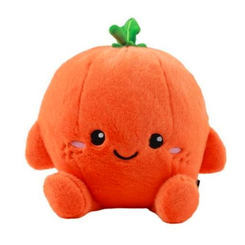 I-Total Peluche Cuscino Fresh Market Arancia Per Bambini E Arredo Kawaii