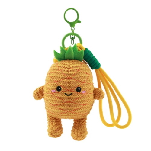 I-Total Portachiavi Crochet Fresh Market Ananas Per Zaino E Chiavi