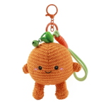 I-Total Portachiavi Crochet Fresh Market Arancia Per Zaino E Chiavi