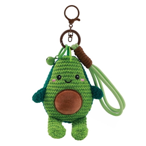 I-Total Portachiavi Crochet Fresh Market Avocado Per Zaino E Chiavi